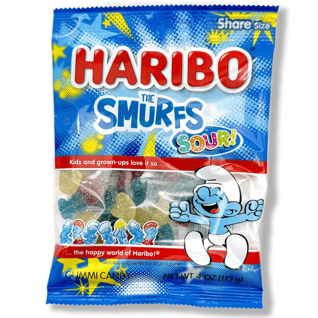 Haribo Smurfs Gummy Candy - 4oz(Haribo Smurfs Gummy Candy 4oz) 3 Haribo Smurfs Gummy Candy - 4oz(Haribo Smurfs Gummy Candy 4oz)