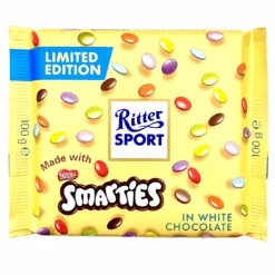 Ritter Sport Smarties In White Chocolate (Limited Edition) - 100g(Ritter Sport Smarties In White Chocolate Limited Edition)