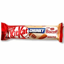Nestlé® Kit Kat Chunky White With Lotus Biscoff (UK) - 42g (BB 02/2025)(Kit Kat Chunky White With Lotus Biscoff Uk 42g)