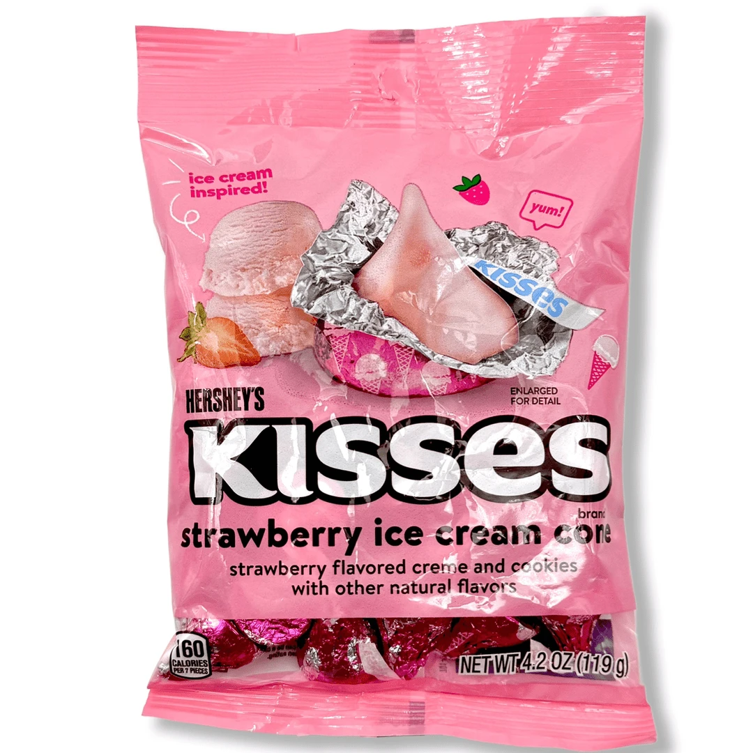 Hershey's Kisses Strawberry Ice Cream Cone - 4.2oz(Hersheys Kisses Strawberry Ice Cream Cone 4 2oz) 3 Hershey's Kisses Strawberry Ice Cream Cone - 4.2oz(Hersheys Kisses Strawberry Ice Cream Cone 4 2oz)