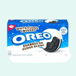 Oreo White Fudge Covered Sandwich Cookies Holiday Chocolate Cookies(Oreo White Fudge Covered Sandwich Cookies Holiday Chocolate Cookies)
